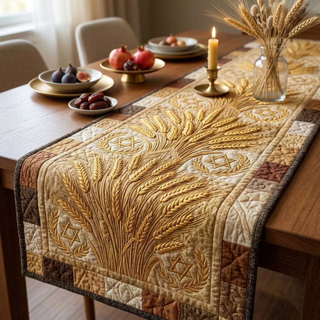 Wheat Crown Blessing Table Runner