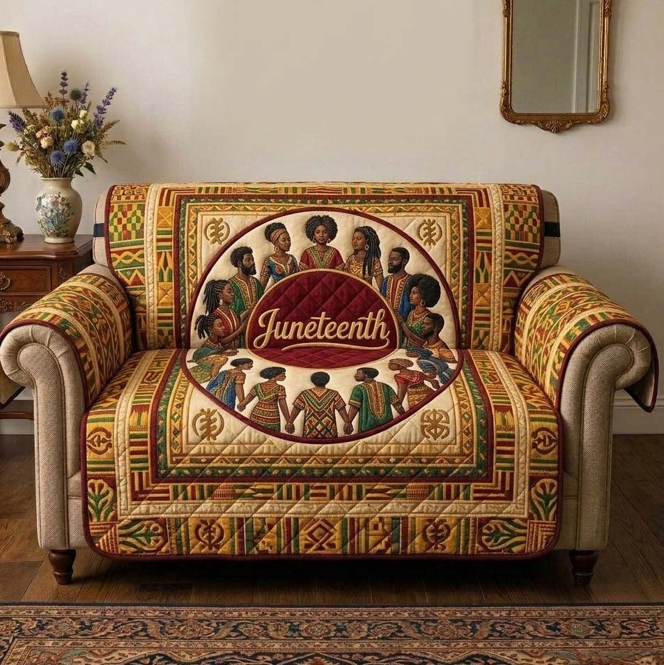 Juneteenth Circle Sofa Cover