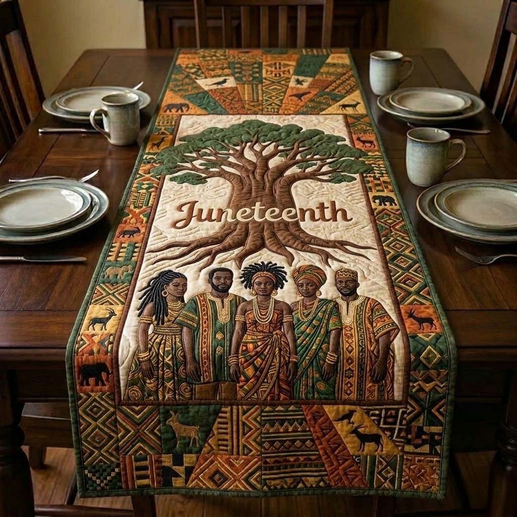 Juneteenth Under the Baobab Tree Table Runner