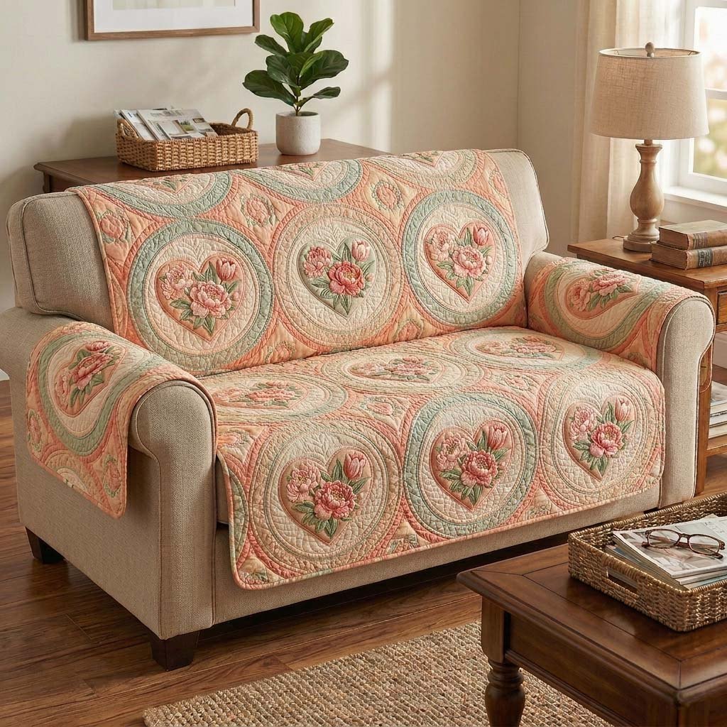 Peony Charm Sofa Cover