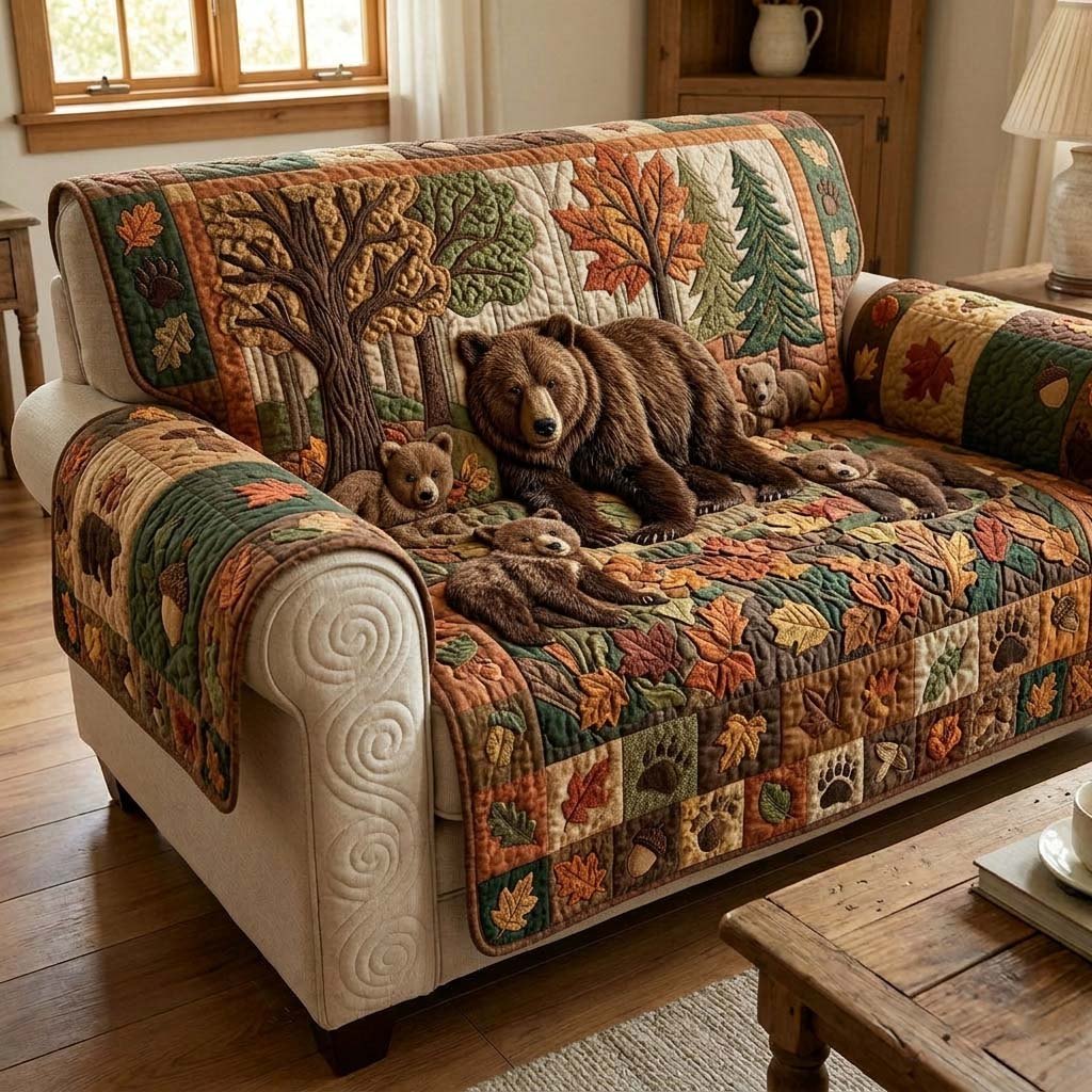 Autumn Cubs Sofa Cover
