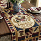 America 250 Years Eagle Medallion Table Runner