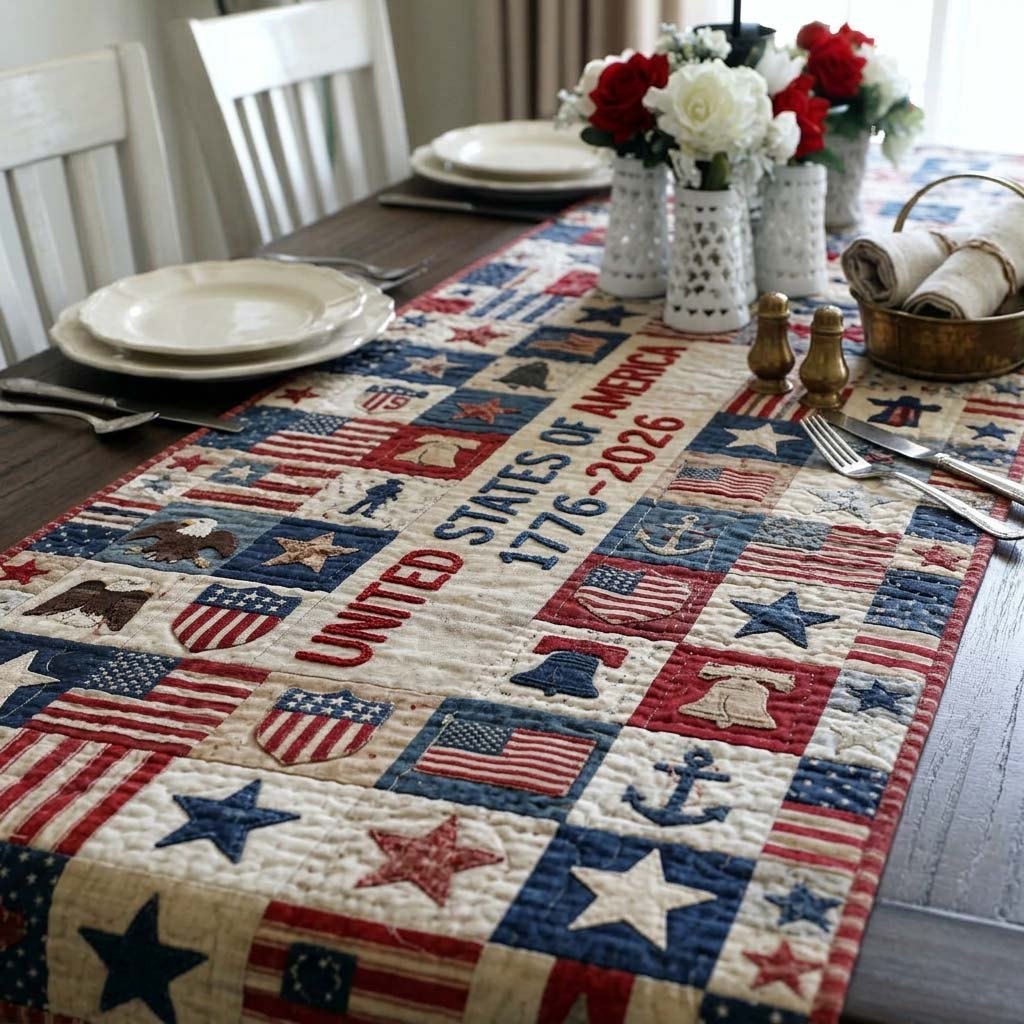 United States of America 1776 to 2026 Table Runner