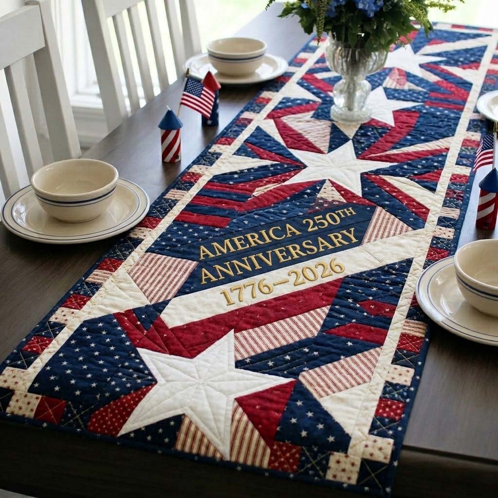 Union Star Table Runner