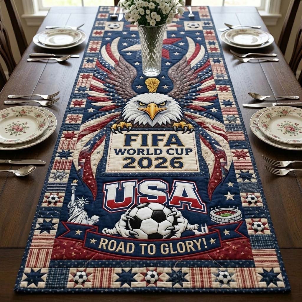Eagle Victory Crest Table Runner