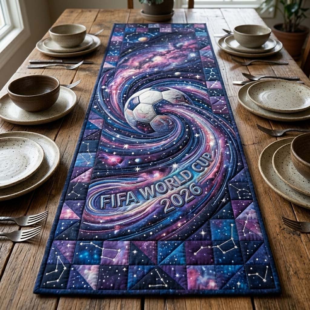 Galaxy Soccer Flow Table Runner