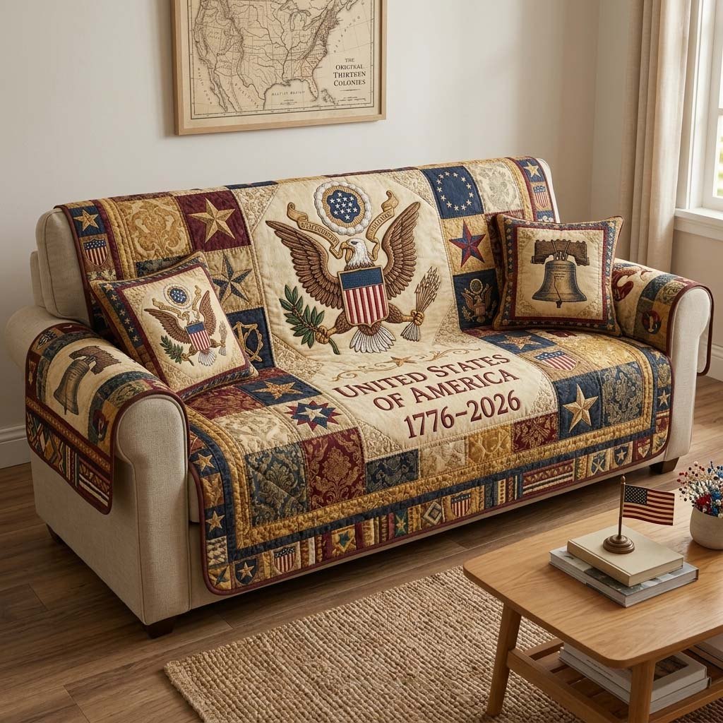 Liberty Eagle Crest Sofa Cover