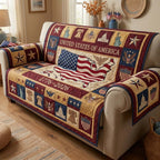 Patriot Map Sofa Cover