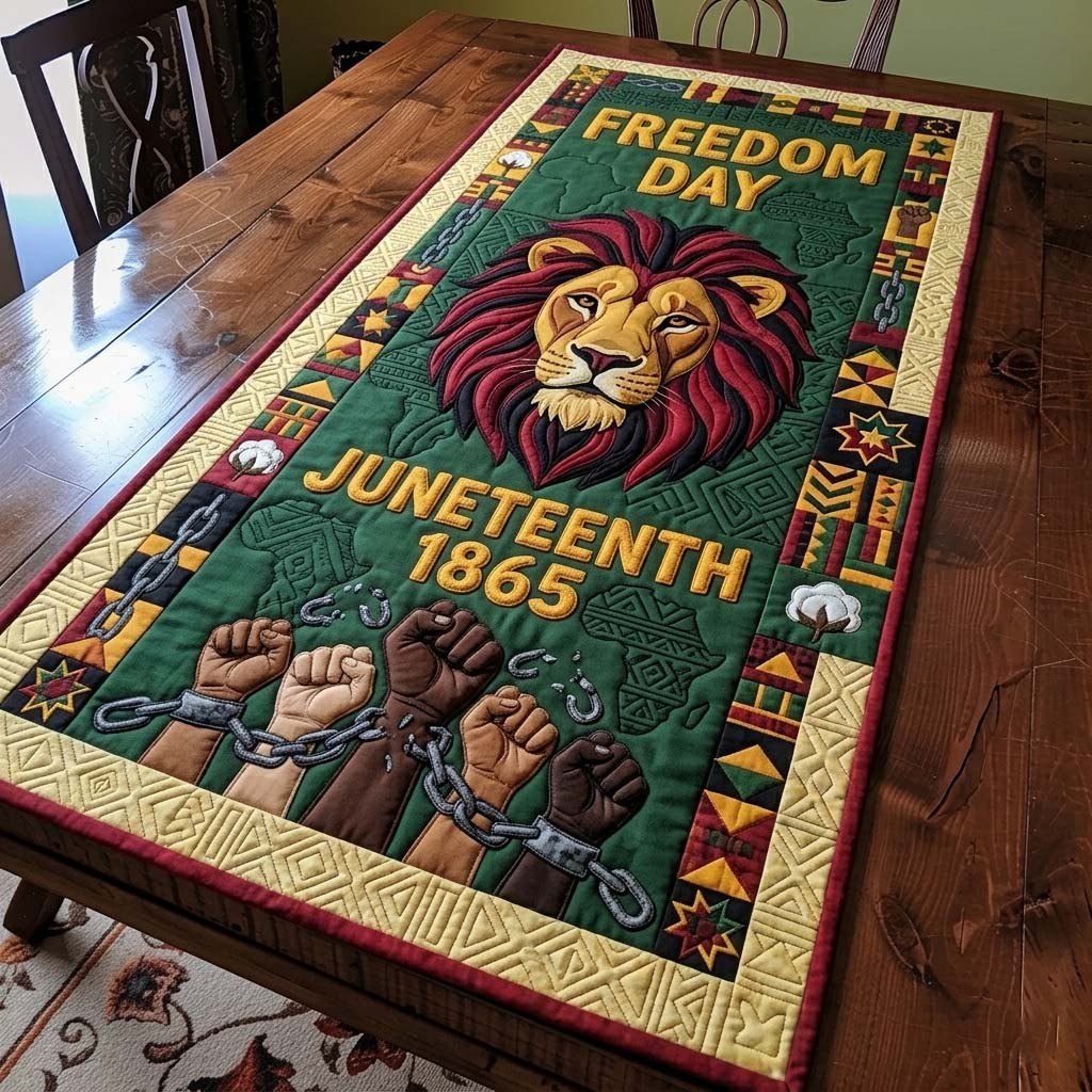 Lion Freedom Spirit Table Runner