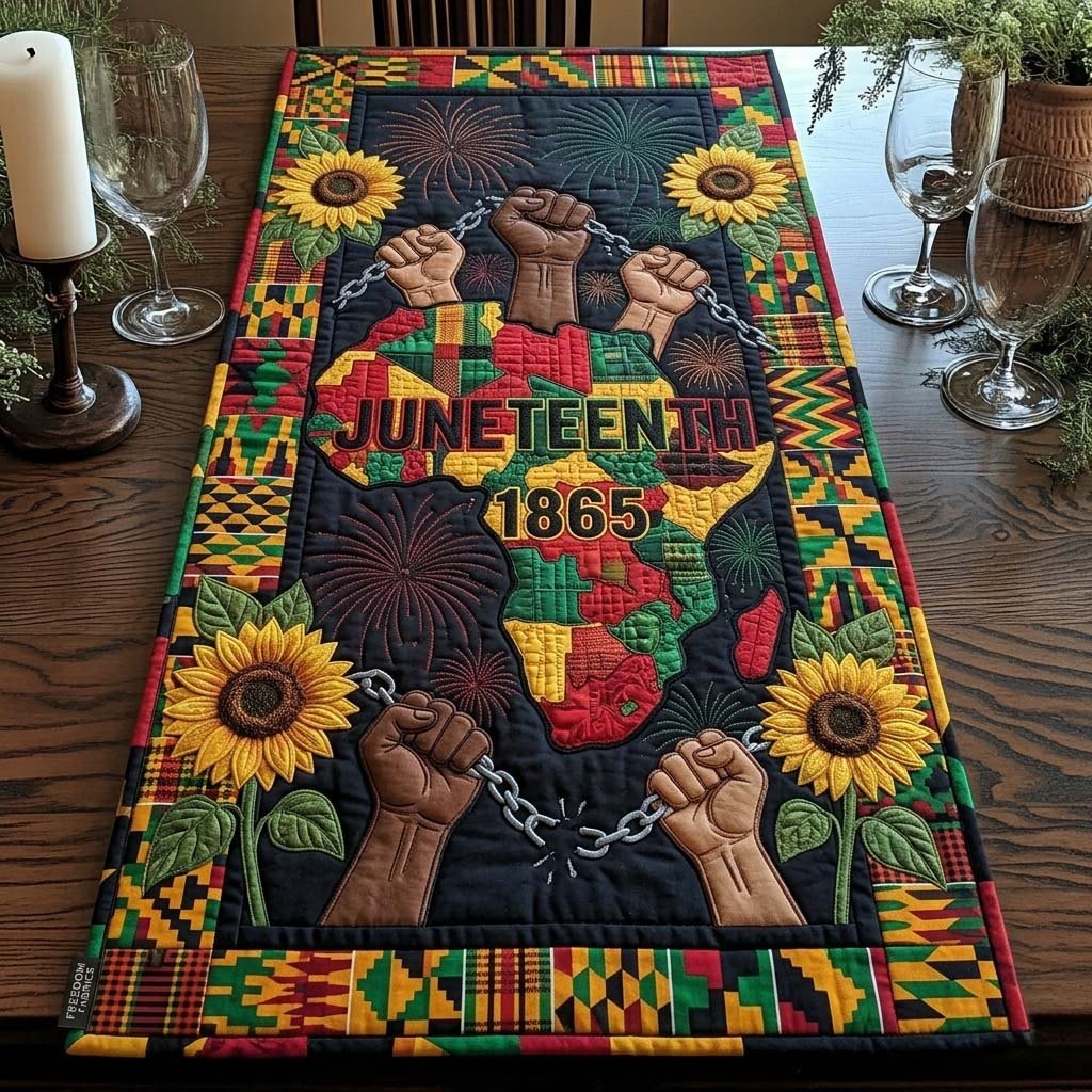 Africa Freedom Bloom Table Runner