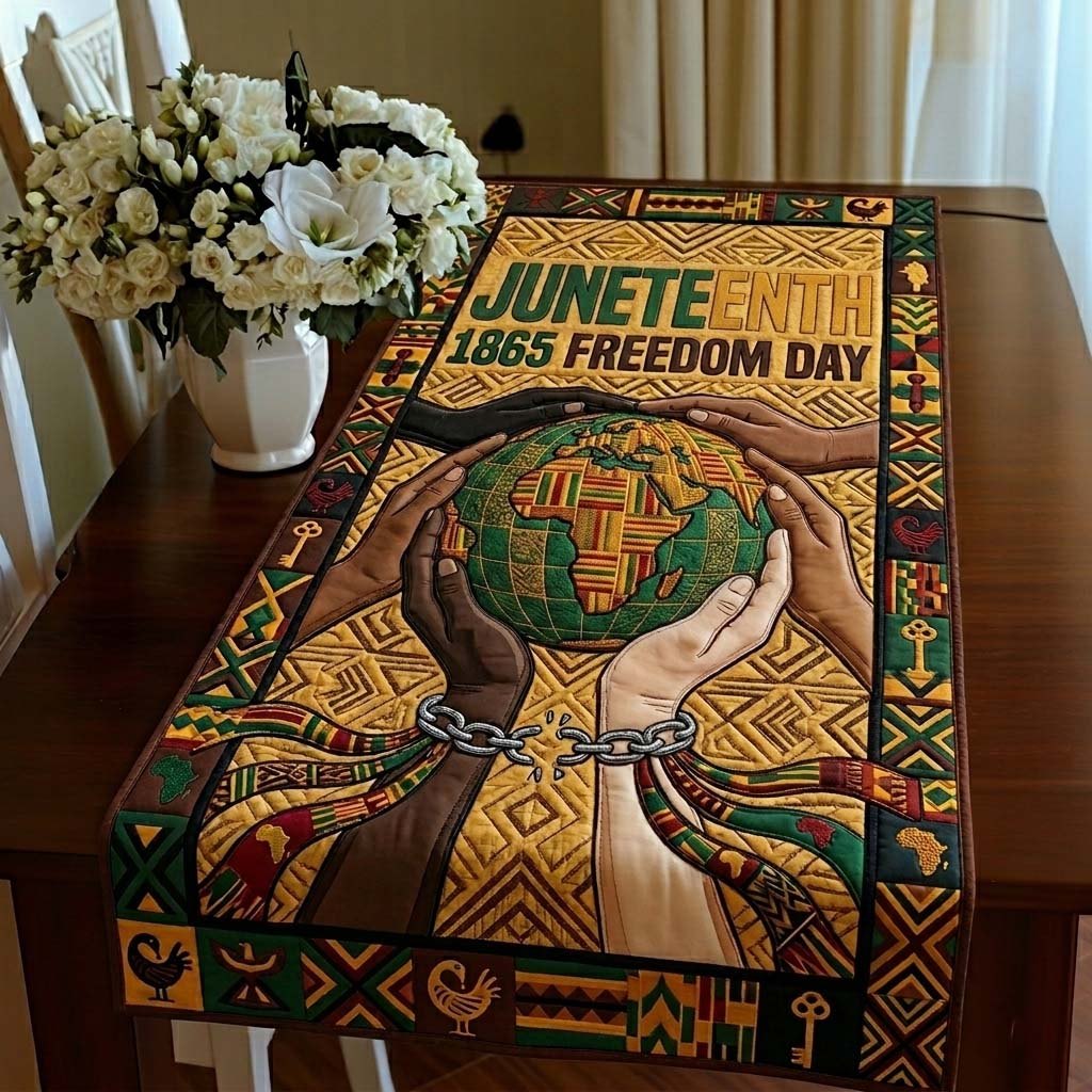Unity Hands Rise Table Runner