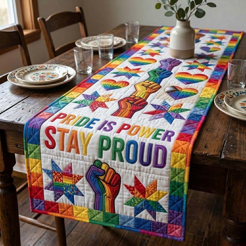 Pride Power Table Runner