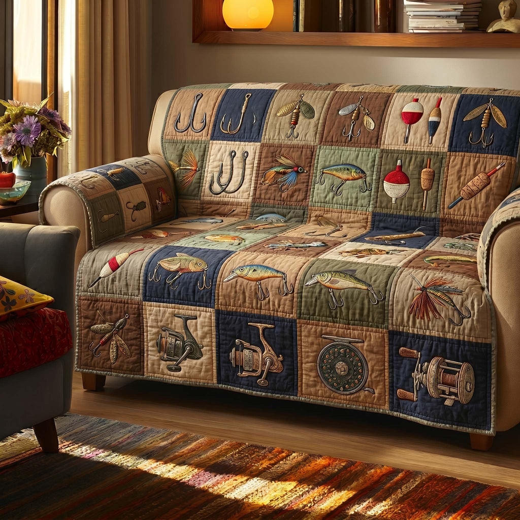 Classic Angler Patch Sofa Cover