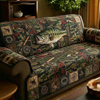 Camo Bass Hunter Sofa Cover