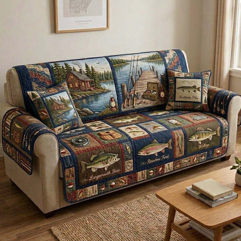 Lakeside Memory Scene Sofa Cover