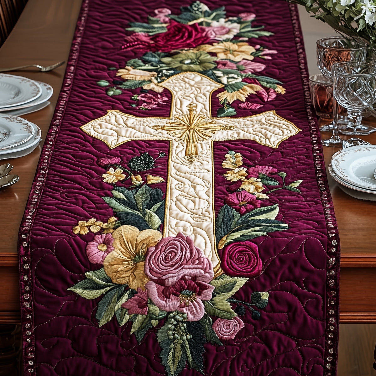 Faith in Bloom Table Runner