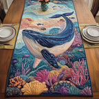 Majestic Whale Table Runner