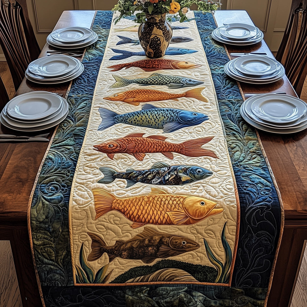 The Wild Catch Table Runner