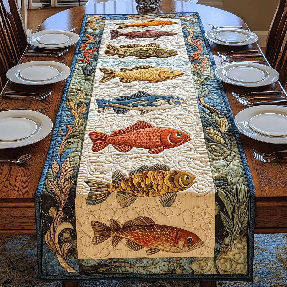 Fish Paradise Table Runner