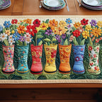 Garden Boot Delight Table Runner
