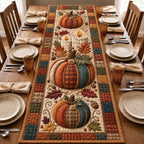 Autumn Candlelight Pumpkin Table Runner