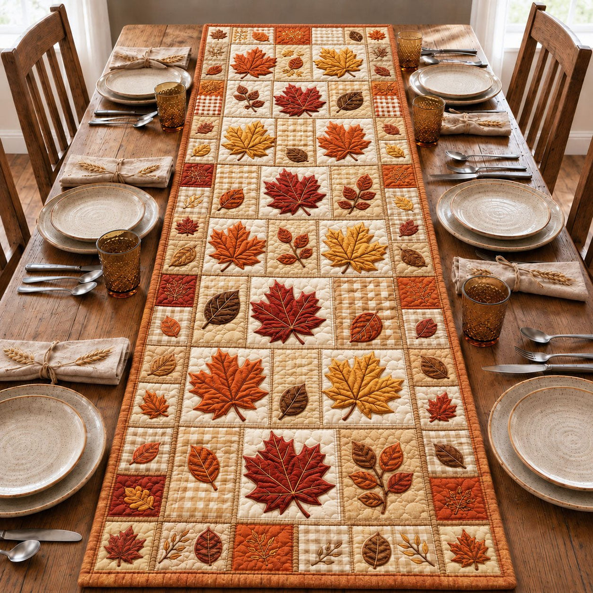 Harvest Maple Leaf Table Runner