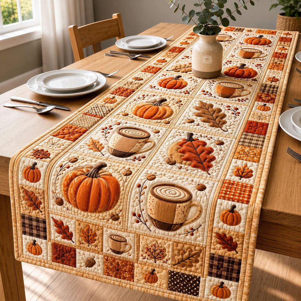 Cozy Pumpkin Spice Table Runner
