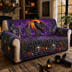 Raven Graveyard Halloween Sofa Cover