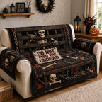 Do Not Feed Undead Skeleton Sofa Cover
