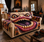 Creepy Monster Mouth Sofa Cover
