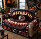 Eyeball Monster Mouth Sofa Cover