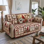 He Cares for You Cardinal Garden Sofa Cover