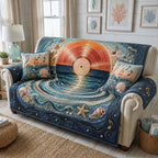 Blue Ocean Vinyl Sofa Cover