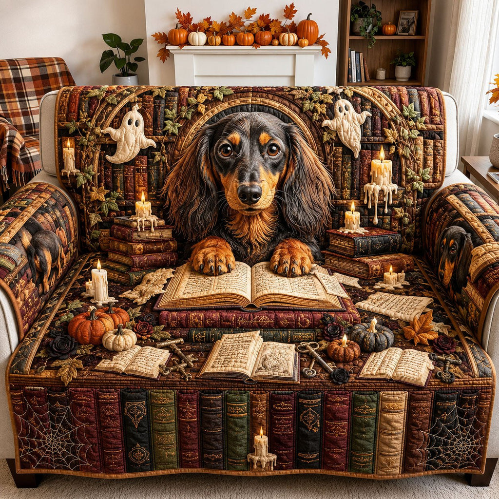 Haunted Library Hound Sofa Cover