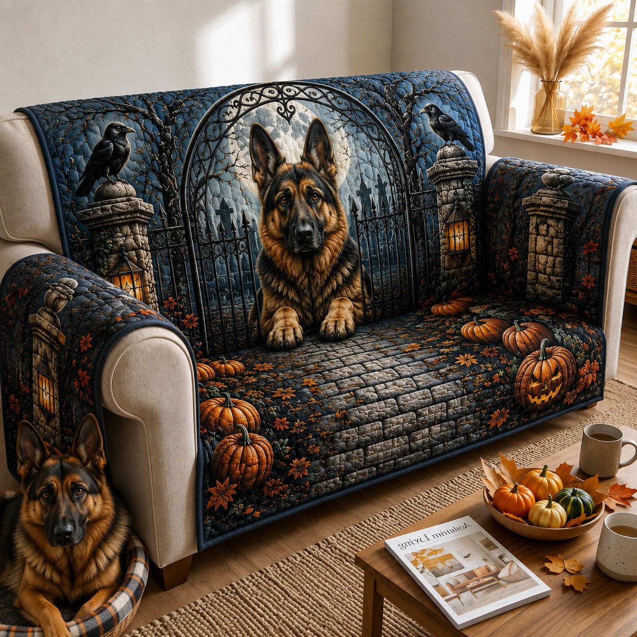 Moonlit Gatekeeper Sofa Cover