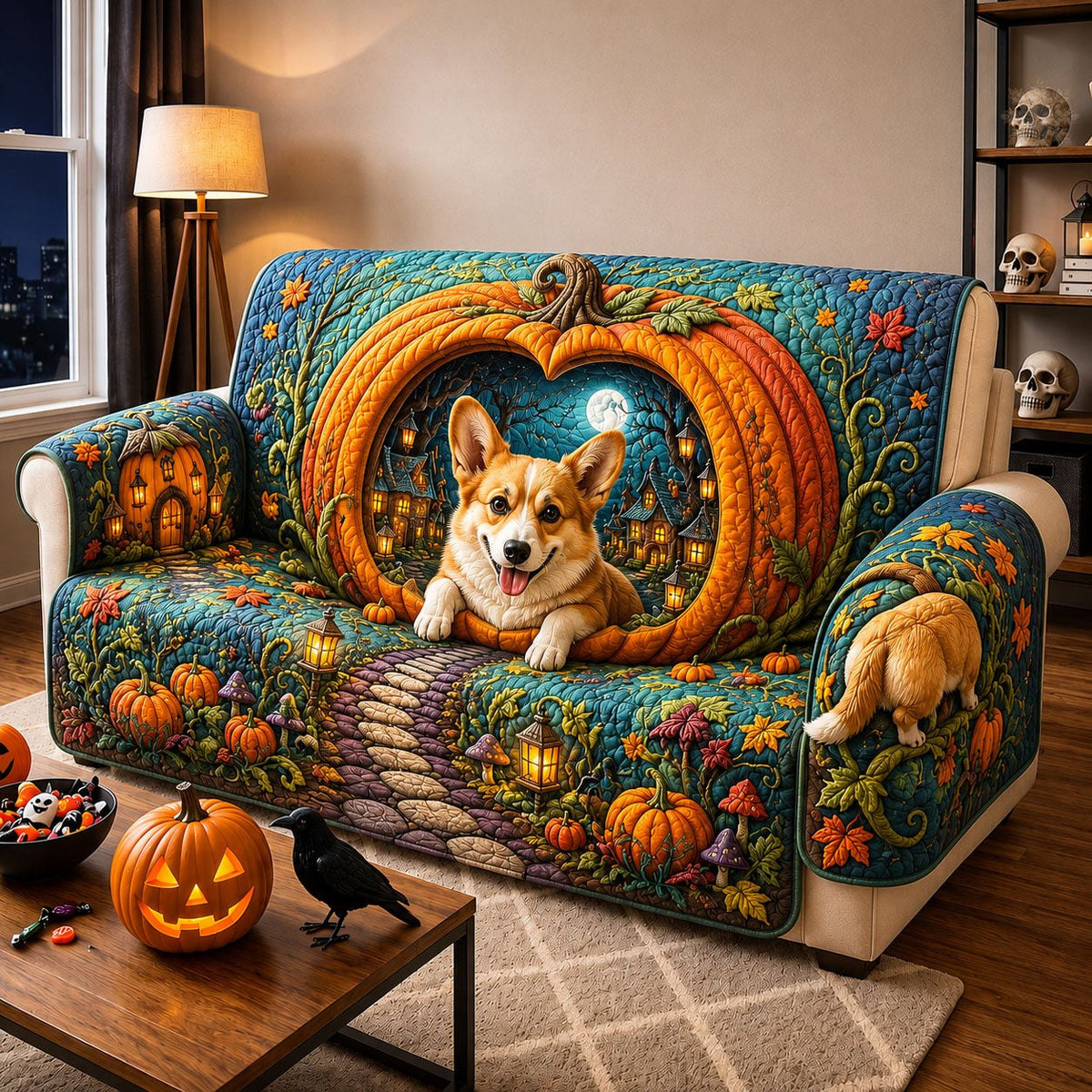 Enchanted Pumpkin Journey Sofa Cover