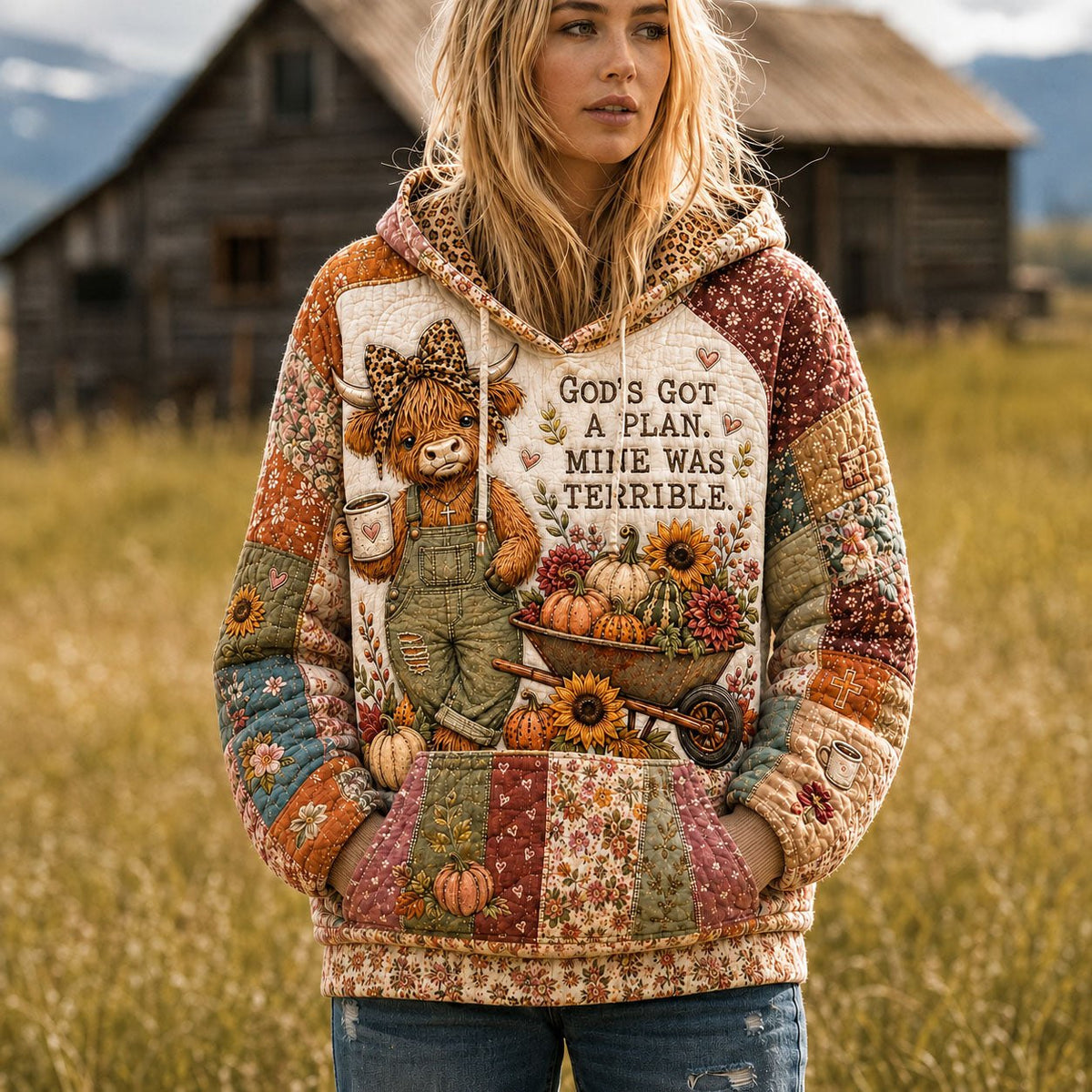 Gods Better Plan hoodie, all-over print