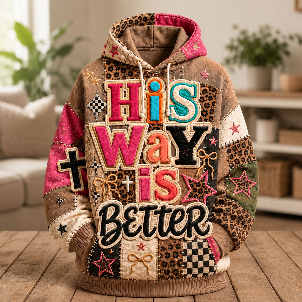 His Way Is Better hoodie, all-over print