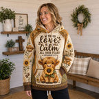 His Love Calms hoodie, all-over print