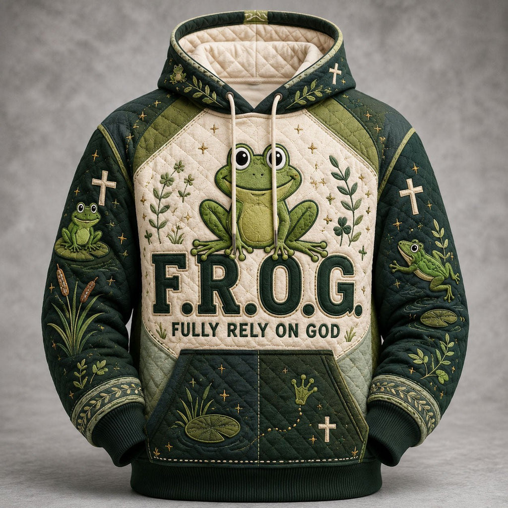 Fully Rely on God hoodie, all-over print