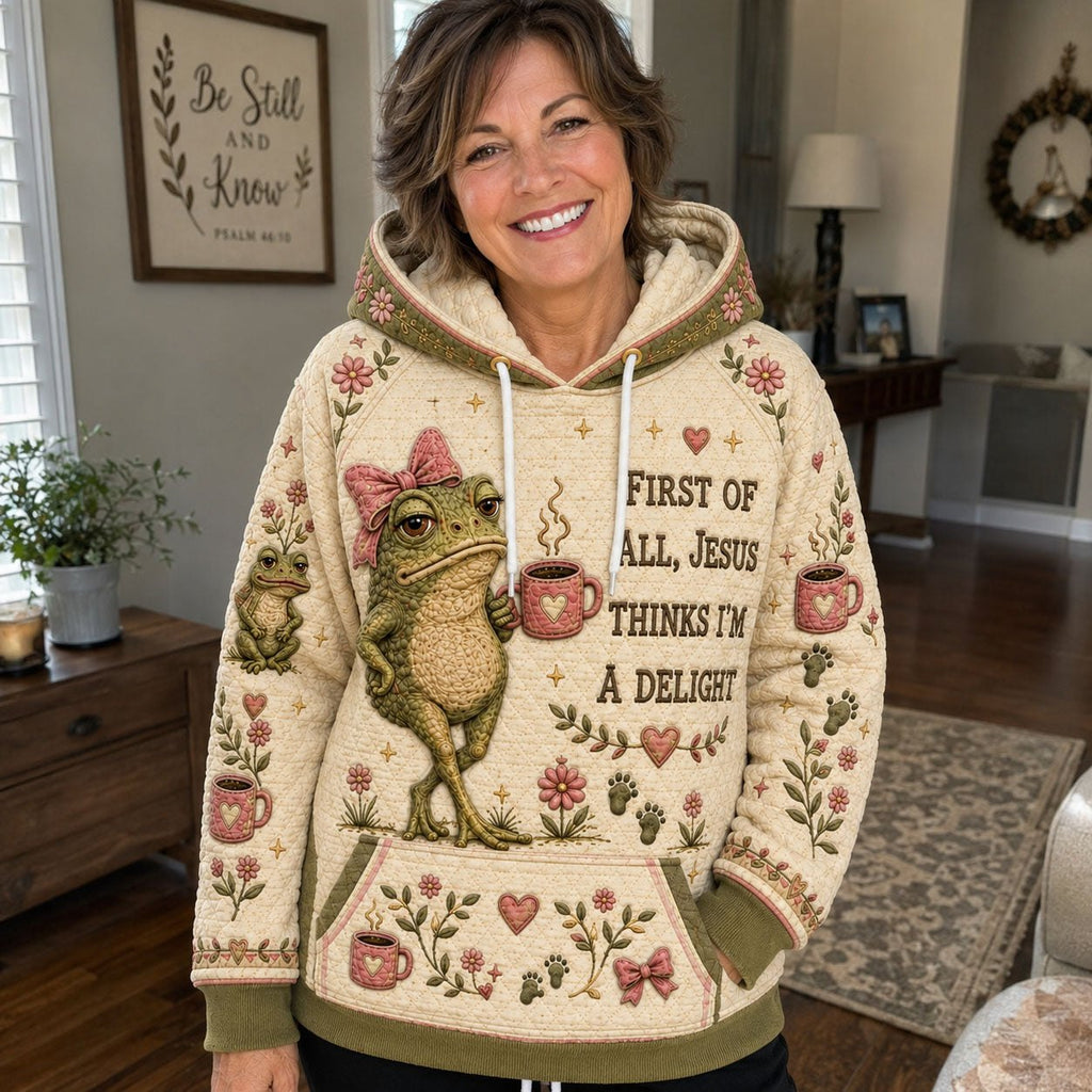 Jesus Thinks Delight hoodie, all-over print
