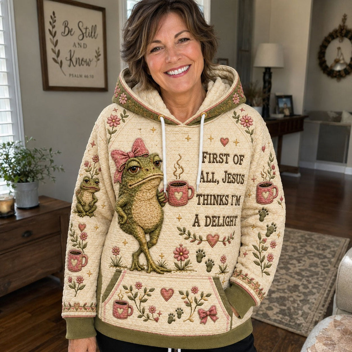 Jesus Thinks Delight hoodie, all-over print