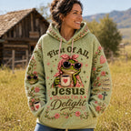 Chosen and Delightful hoodie, all-over print