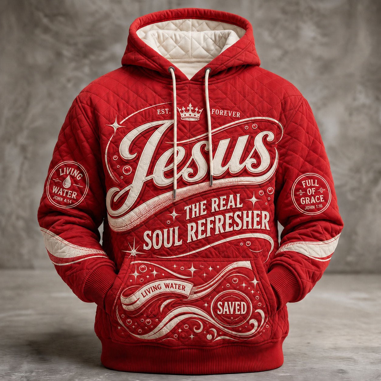 Jesus the Soul Refresher hoodie, all-over print