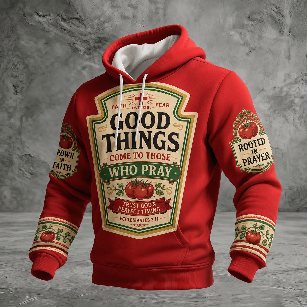 Good Things Come To Those Who Pray hoodie, all-over print