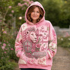 Lioness of Faith and Courage hoodie, all-over print