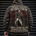 Faithful Defender of Family hoodie, all-over print