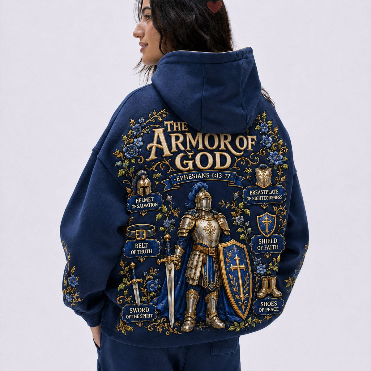 Royal Guardian of Gods Armor hoodie, all-over print