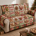 Gingerbread Kisses Christmas Sofa Cover