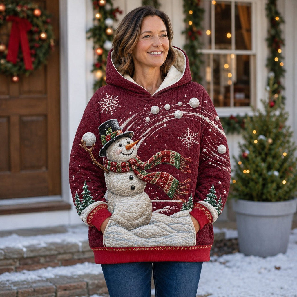 Snowball Wishes hoodie, all-over print